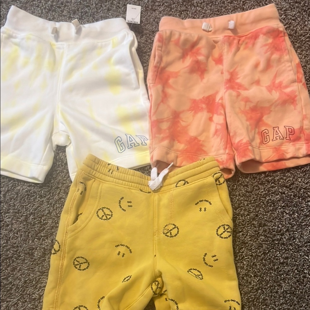 GAP Kids Shorts Set - White, Orange, Yellow